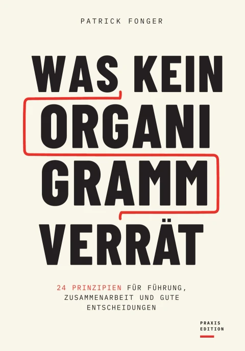 Was kein Organigramm verrät – Buchcover von Patrick Fonger